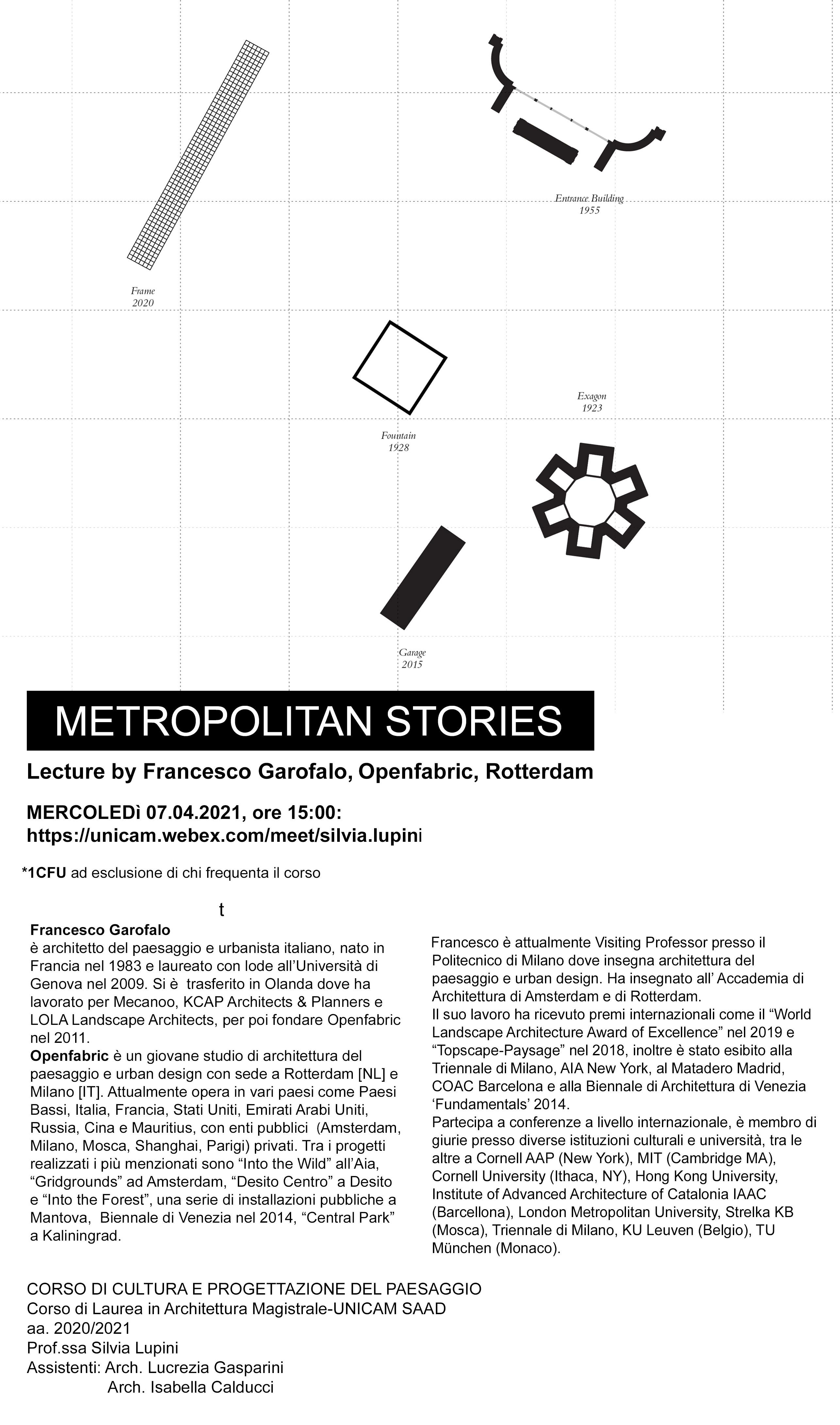 Landscape lecture, Metropolitan Stories